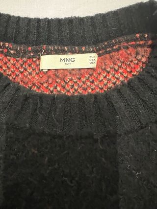 Jersey Mango Animal Print Negro y Marrón