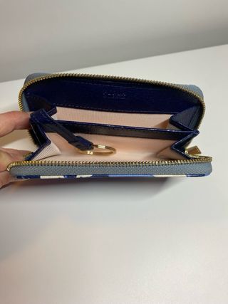 Monedero Furla floral azul