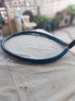 Candado para moto azul