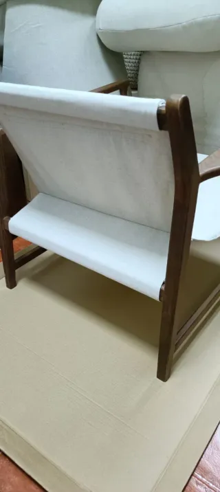 Butaca Zara Home Tela y Madera