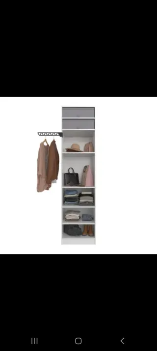 Armario SPACEO HOME blanco 60x240x60cm