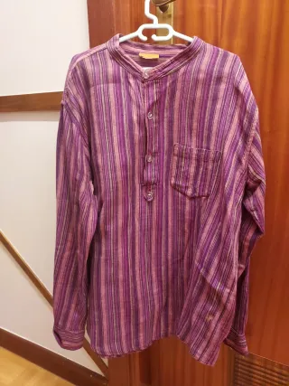 Camisa cuello mao rayas colores