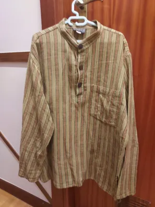 Camisa cuello mao rayas colores