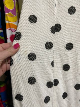 Traje de Flamenca Talla 36 Blanco y Negro