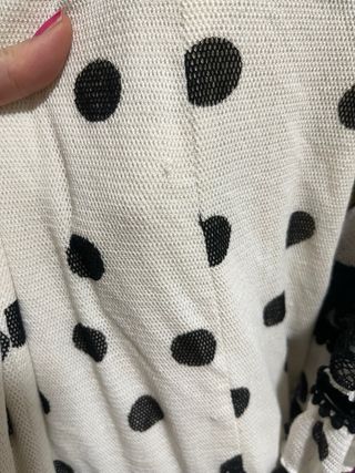 Traje de Flamenca Talla 36 Blanco y Negro