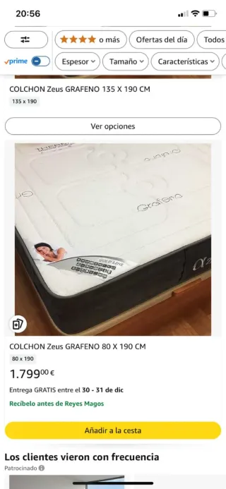 Colchón Gold Line casi nuevo valorado 1700 eAmazon
