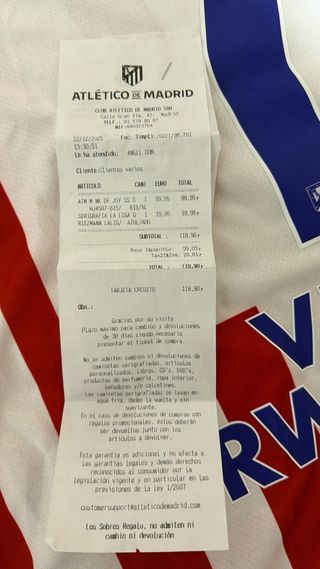 Camiseta Atlético de Madrid Griezmann 7 Nueva,