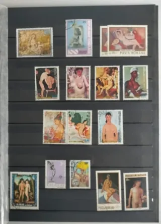 Lote Sellos Artísticos Eróticos