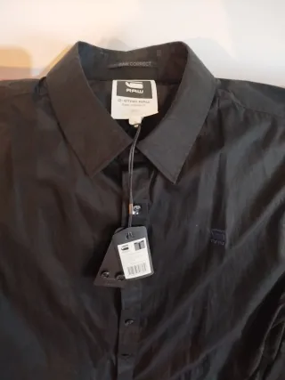 Camisa G-Star Negra Fiesta