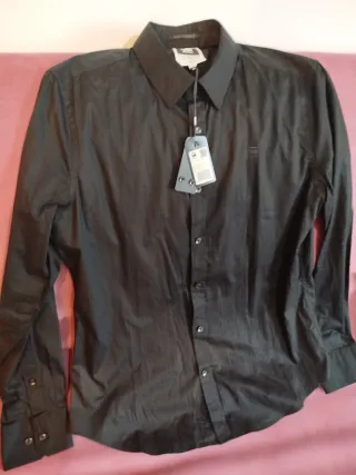 Camisa G-Star Negra Fiesta