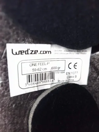 Casco de esquí negro hombre