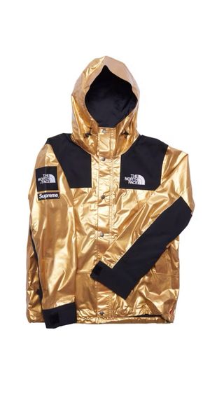 Supreme x The North Face Chaqueta Dorada Metálica