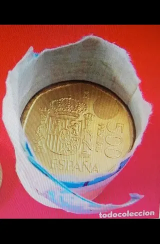 Maletín con monedas de 500 pesetas