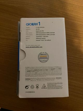 Smartphone Alcatel 1 Nero