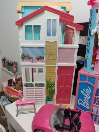 Pack Barbie Casas, Vehículos, muñecas y accesorios