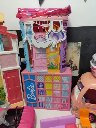 Pack Barbie Casas, Vehículos, muñecas y accesorios