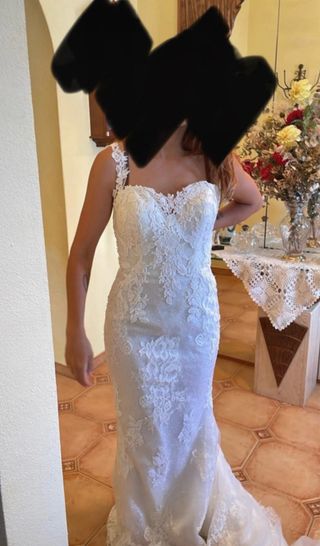 Vestido de Novia de rosa clara.