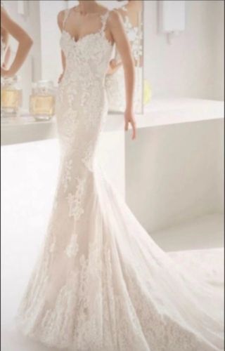 Vestido de Novia de rosa clara.