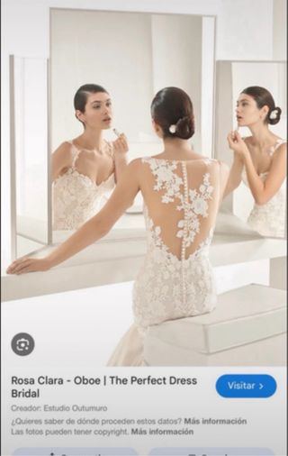 Vestido de Novia de rosa clara.