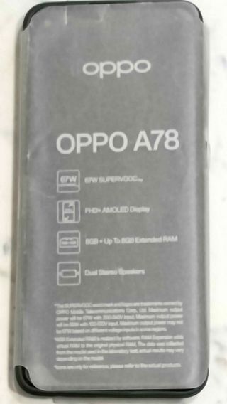 OPPO A78 8+8 GB RAM + 128 GB ESTERNA ESPANDIBILI