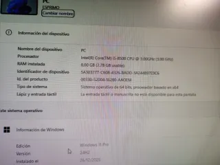 Ordenador Fujitsu ESPRIMO i5