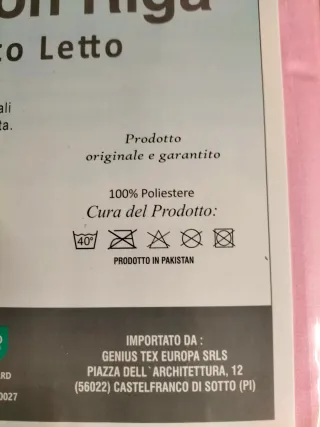 Completo letto matrimoniale rigato