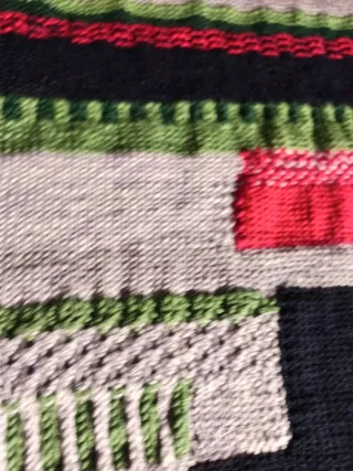 Jersey sin mangas patchwork hecho a mano