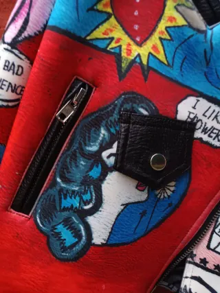 Chaqueta Biker Neopreno