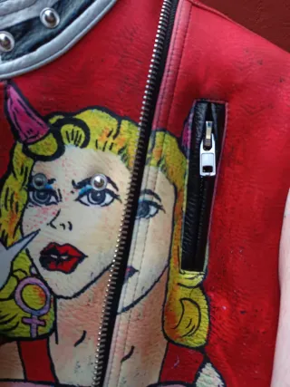 Chaqueta Biker Neopreno