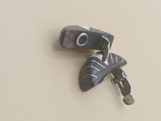 Pendientes de clip de plata