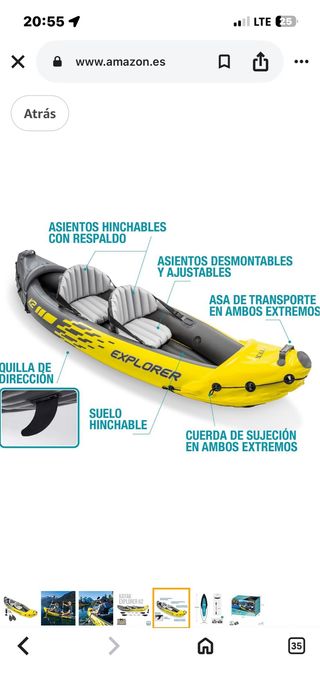 Kayak hinchable Explorer 2 plazas