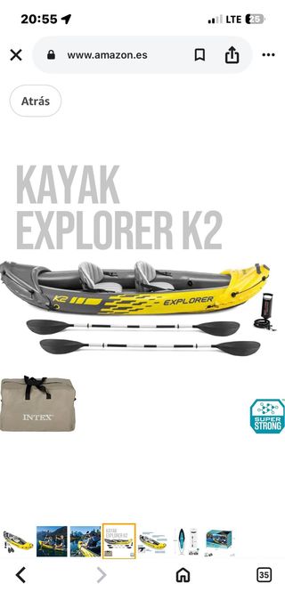 Kayak hinchable Explorer 2 plazas