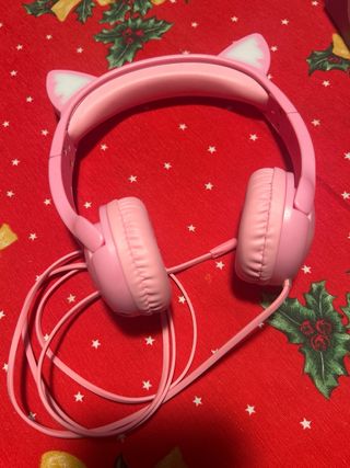 Auriculares Olyre Niña Orejas Gato Rosa
