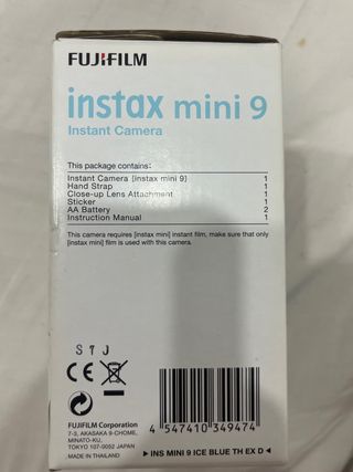 Cámara Fujifilm Instax Mini 9 Azul
