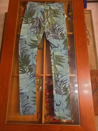 Leggins multicolor desigual de algodón impreso
