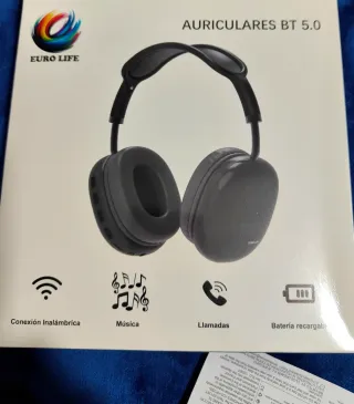 Auriculares Bluetooth 5.0 Euro Life Negros
