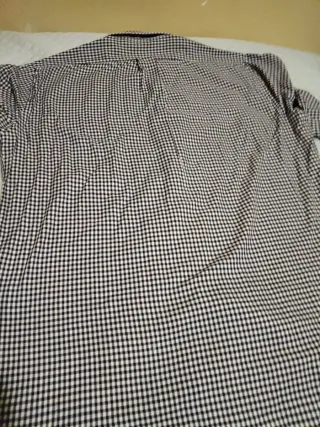 Camisa de cuadros hombre manga larga
