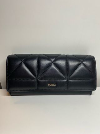Cartera Furla Piel Acolchada Negra
