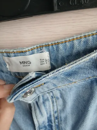 Falda vaquera midi Mango