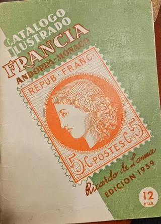 Catálogo Ilustrado Francia, Andorra, Mónaco 1959