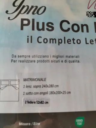 Completo letto matrimoniale rigato