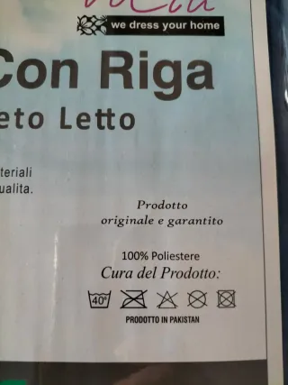 Completo letto matrimoniale rigato
