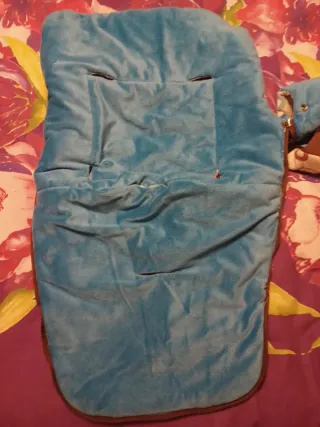 Saco  para sillita de paseo,  azul y marrón