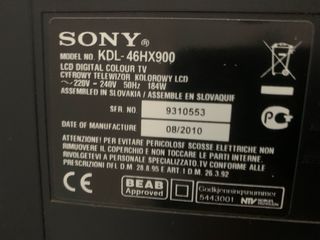 Televisión Sony Bravía Negra