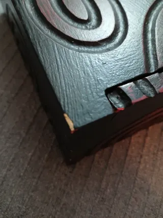 Pareja Cajas Madera Tallada