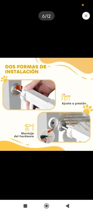 Valla Protectora Mascotas Blanca