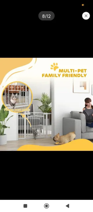 Valla Protectora Mascotas Blanca