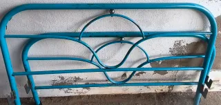 Cama 1.20m Azul Metal