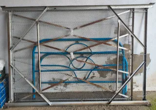 Cama 1.20m Azul Metal