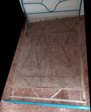 Cama 1.20m Azul Metal